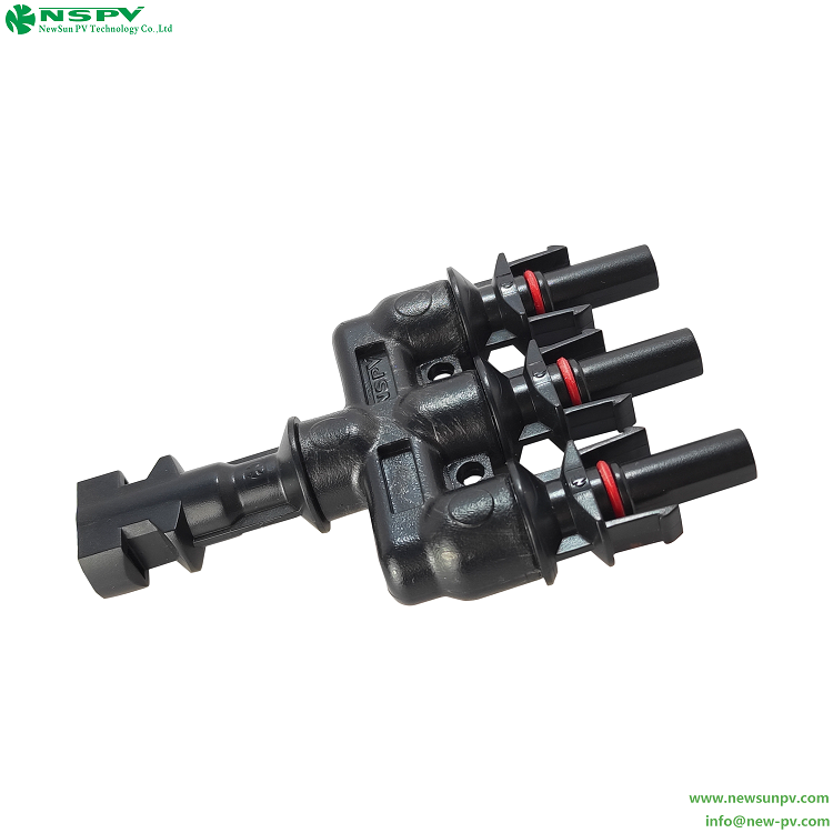 1000VDC 3to1 Solar branch connector PV T branch 3
