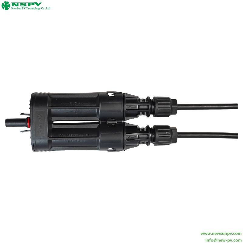 NSPV 1500VDC branch fuse connector 2cable to 1female