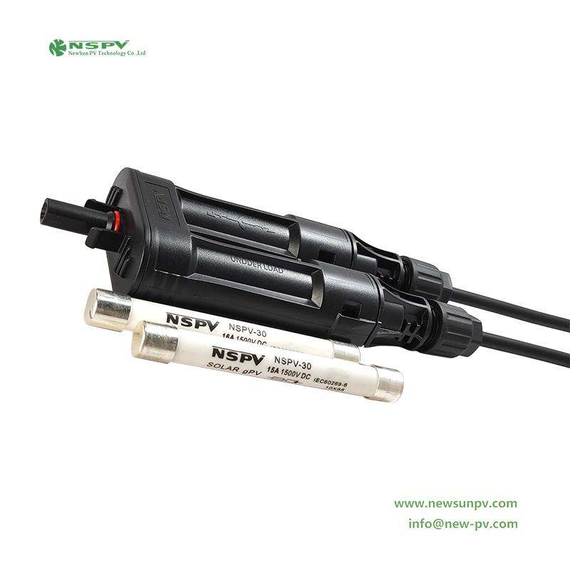 NSPV 1500VDC branch fuse connector 2cable to 1female