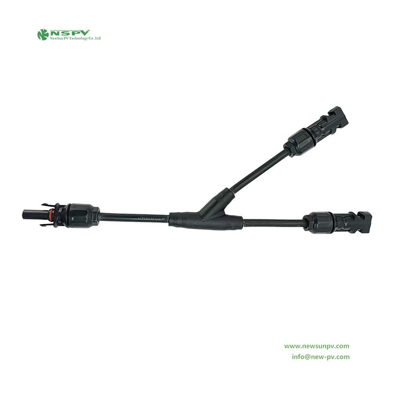 2 to 1 Solar Y branch mc4 parallel connector for solar panel connection 5