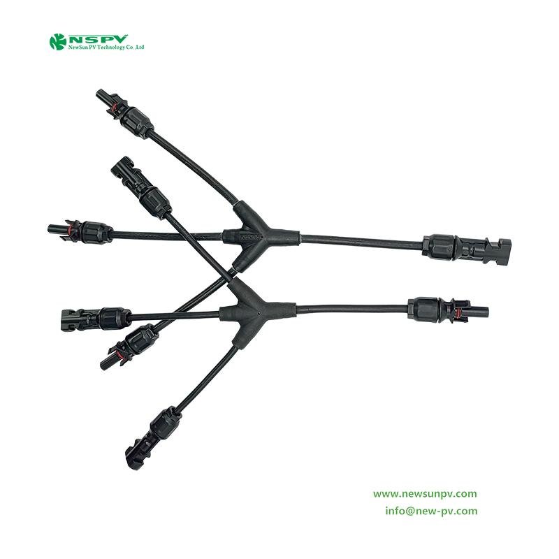 3 to 1 solar Y branch 3 in 1 solar parallel connector