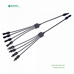 4 To 1 Solar Y Branch Connectors PV Parallel Connectors
