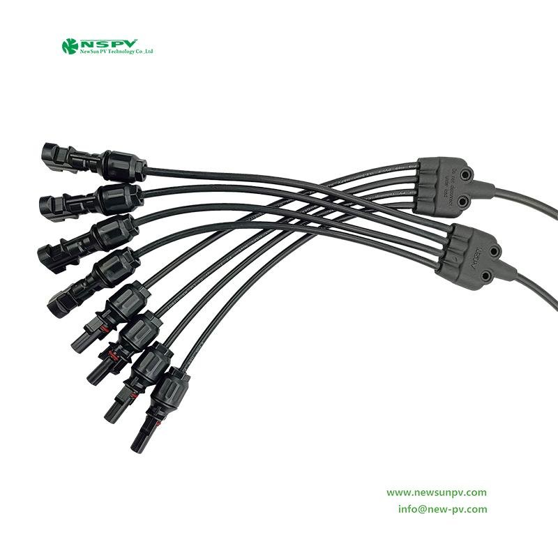 4轉1光伏專用Y型線束 1000VDC/1500VDC線纜連接器 4