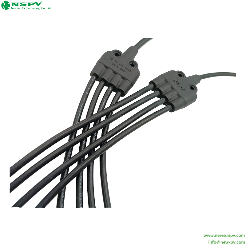 4轉1光伏專用Y型線束 1000VDC/1500VDC線纜連接器 5