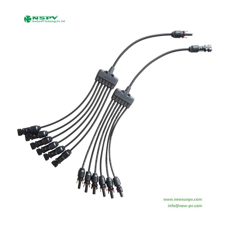 6轉1光伏專用Y型線束新款 1000VDC/1500VDC線纜連接器