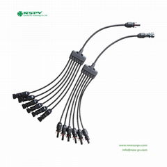 6 to 1 Y branch connector solar branch parallel connector