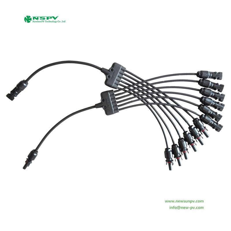 6转1光伏专用Y型线束新款 1000VDC/1500VDC线缆连接器 5