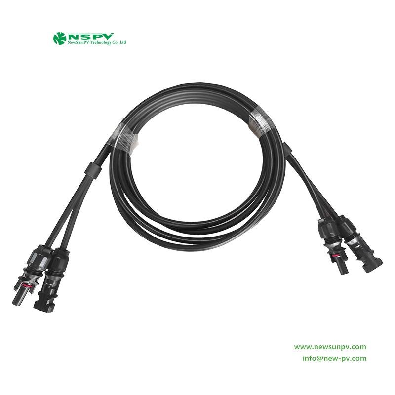 Solar twin extension cable 1000VDC PV panel extension wire 5