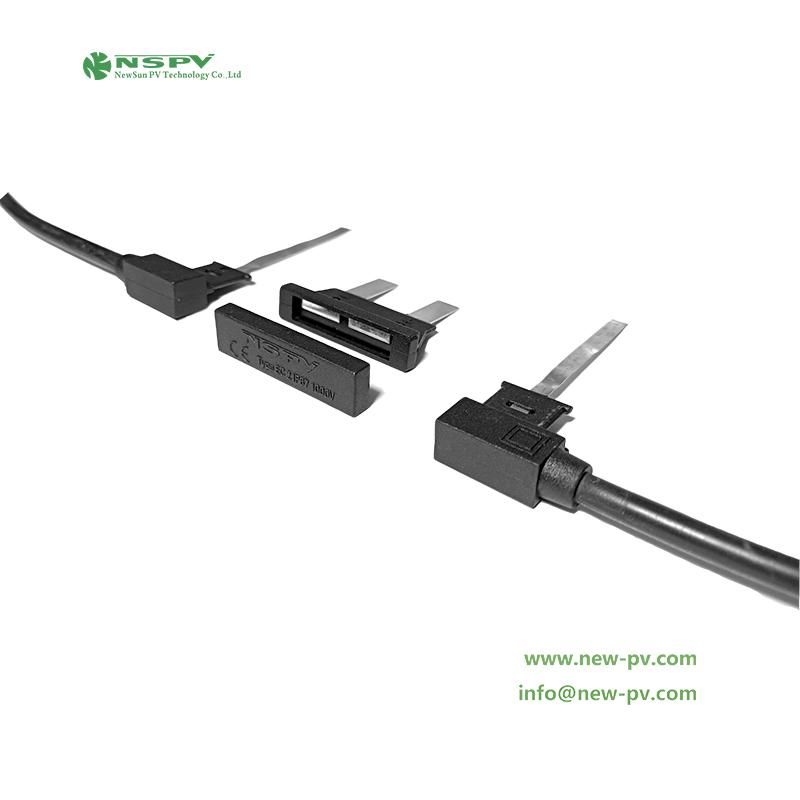 NSPV PV edge connector for bifacial panels