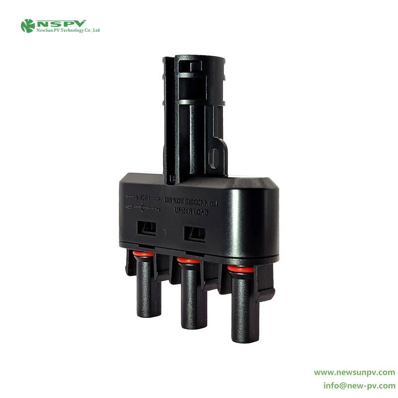 1500VDC solar branch connector 3 to 1 IP68 PV branch connector 4
