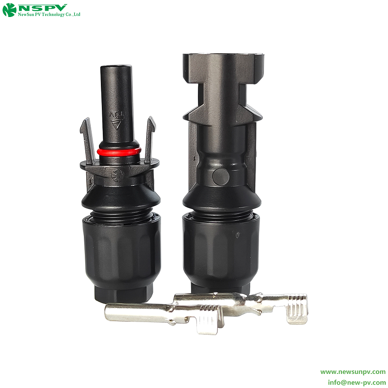 TUV 認証兼容mc4 1000VDC光伏連接器 光伏4.0線端連接器 5