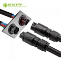 AC 5 Pole Waterproof IP68 Cable Male Connector 4