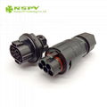 AC5 Pole Waterproof IP68 End-of-line Male Connector 8