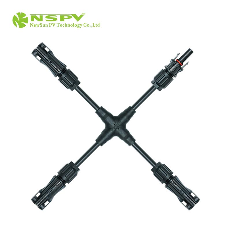 Photovoltaic 4 Way Extension Cable PV4 Connector 3