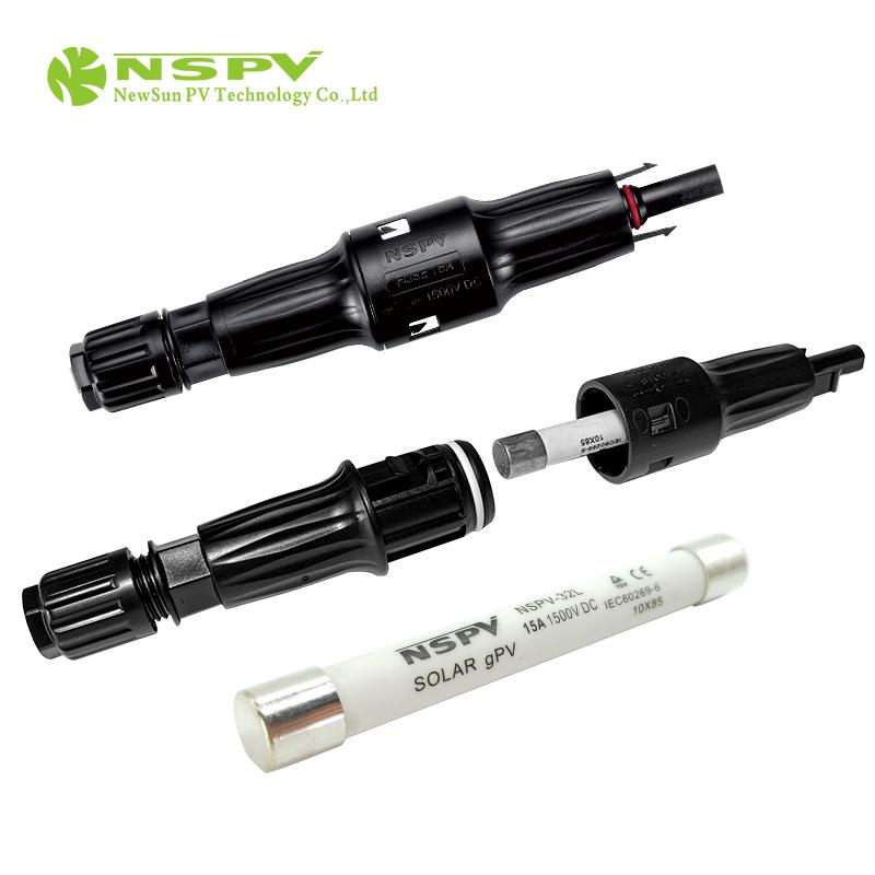 1500伏直流保險絲連接器 IP68級防水 太陽能保險絲連接器 2