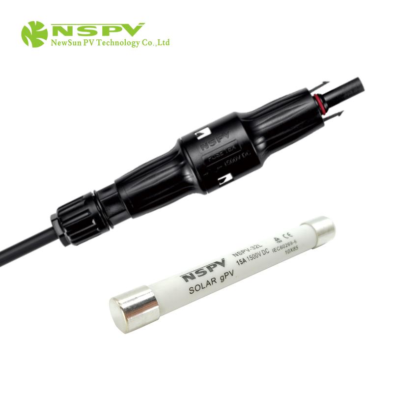 1500伏直流保險絲連接器 IP68級防水 太陽能保險絲連接器 4