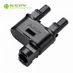 1500VDC 60A 2 To 1 Solar Branch Connector Negative Type IP68 Waterproof