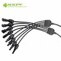 4 to 1 Solar Cable Harness Waterproof Solar Wiring Harness