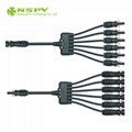 6 to 1 Solar Cable Harness Waterproof Solar Wiring Harness 4
