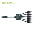 6 to 1 Solar Cable Harness Waterproof Solar Wiring Harness 3