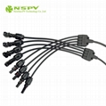 4 to 1 Solar Cable Harness Waterproof Solar Wiring Harness 2