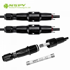IP68 Waterproof Solar Fuse Connector 1500VDC 50A Four Types