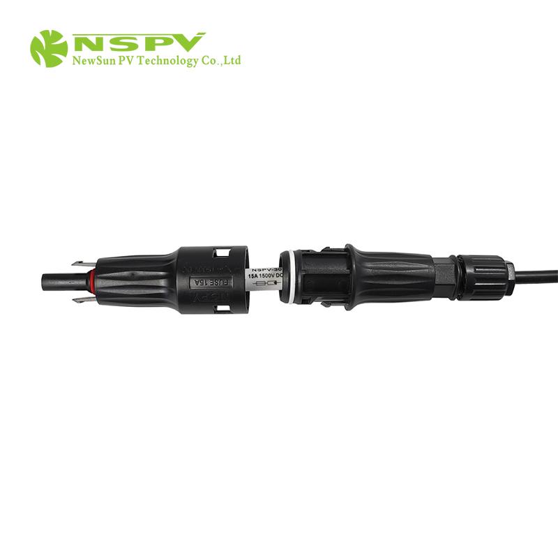 IP68級防水光伏保險絲連接器1500伏 50安 線端母頭款 4