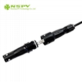 IP68级防水1500VDC光伏保险丝连接器 内置式熔断器接头 公头线端款