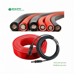 TUV Certified Solar DC Cable PV1-F 1000V XLPO PV Cable 1.5/2.5/4/6/10/16mm 1500V