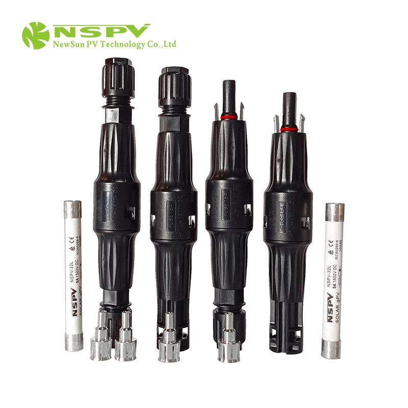 IP68级防水光伏保险丝连接器1500伏 50安 TUV认证四款