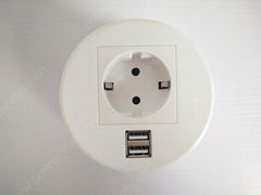 Power Data Grommet G51-GR01U2-P-WHT