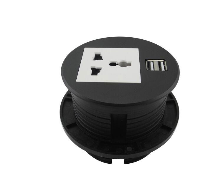 Power Data Grommet G51-UN01U2-P-BLK