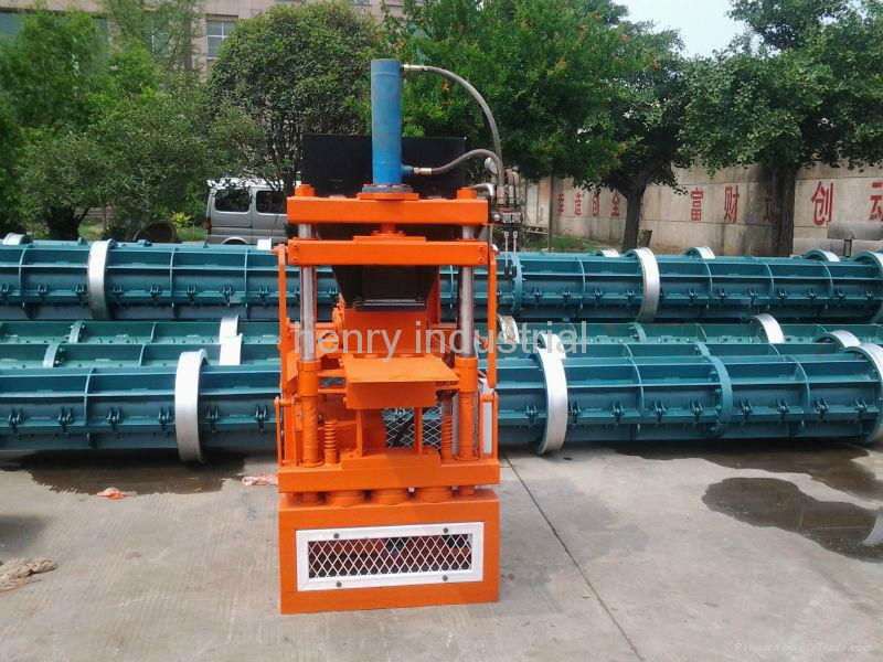 eco maquinas soil cement interlocking building brick machine