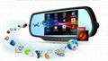  Android 4.0.3 Capactive Multi-Touch Screen car Rearview Mirror 5 Inch HD GPS Na