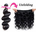 factory price body wave hair with natural color front hair curtain 100g 6A  2