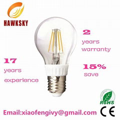 2014 hot sale LED filament bulb factory