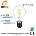 Energy saving hot sale LED filament bulb
