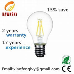 Energy saving hot sale LED filament bulb factory