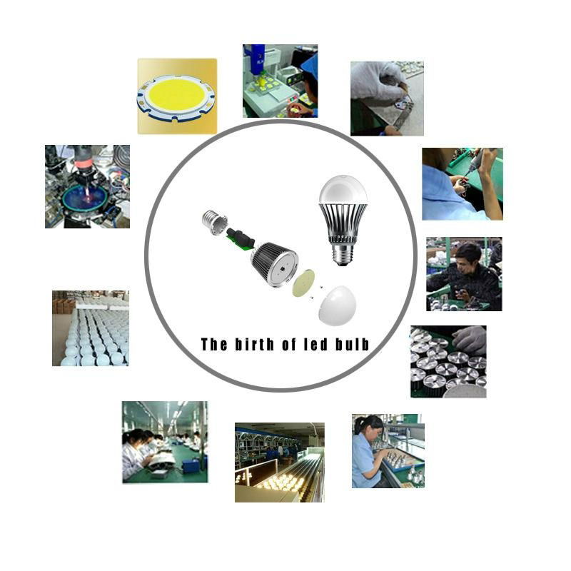 2014 long use 1250 days high power led bulb light factory 3