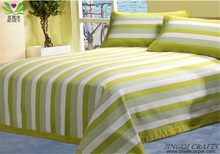 Quality Green handmade cotton bedding sets bedclothes breathable massage comfort 3