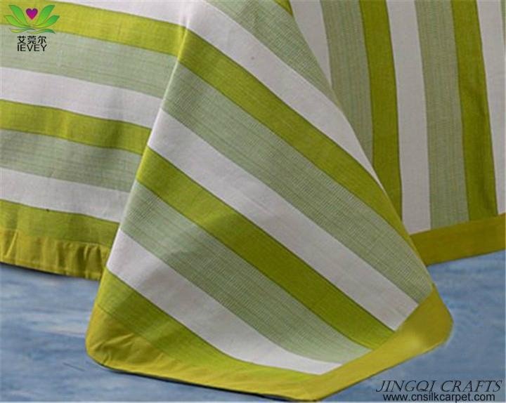 Quality Green handmade cotton bedding sets bedclothes breathable massage comfort 4