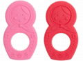 Customzied food grade silicone teether, baby teether 5