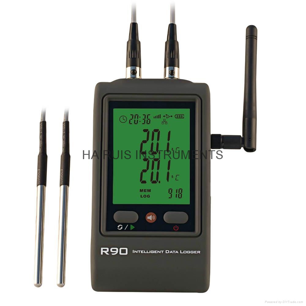 R90TT-W wifi wireless temperature data logger with external probe ...