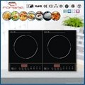 Press double burners induction cooker