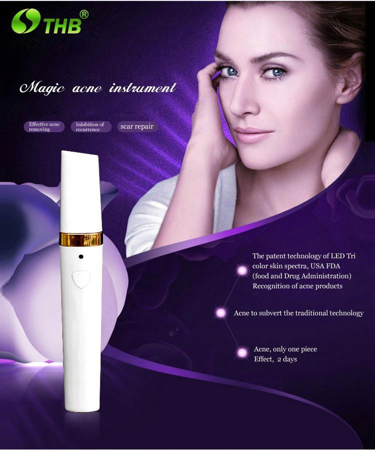 LED 3-lights acne removal magic wand 5