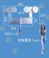 重型吊轮吊轨五金悬挂式移门吊轮吊轨五金承重1.5吨 2