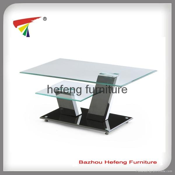 MDF and Tempered Glass Coffee Table 