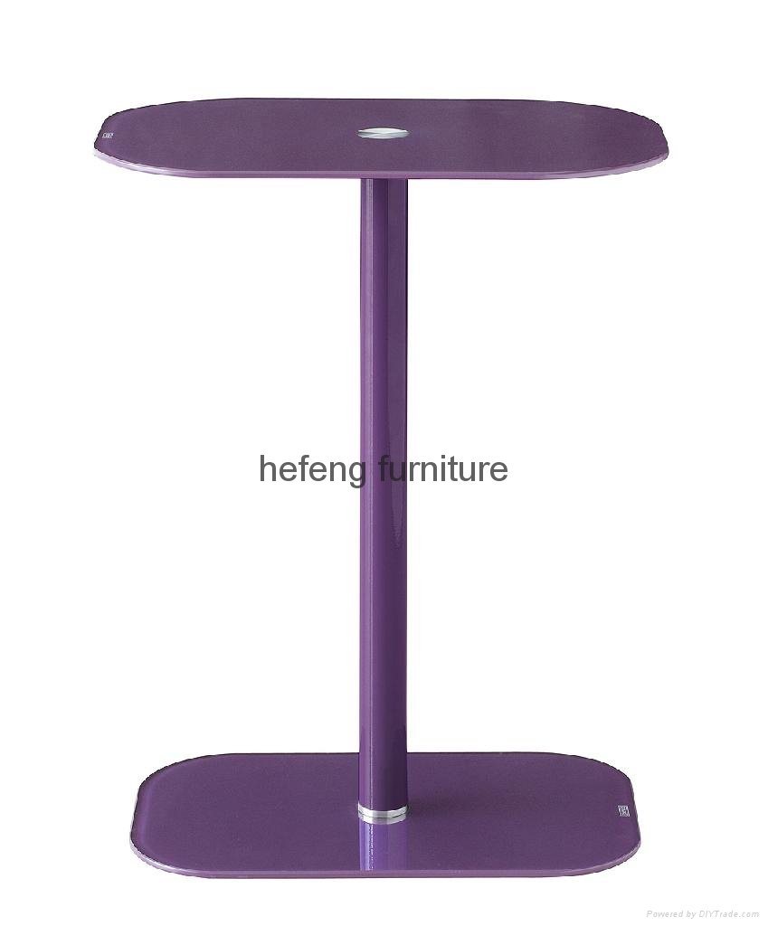 glass side table for magazine or telephone 2