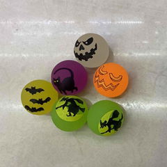 32mm frosted high bouncy ball with halloween painting (Hot Product - 1*)