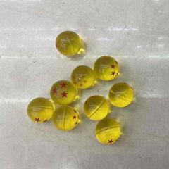 32mm transparent high bouncing dragon ball